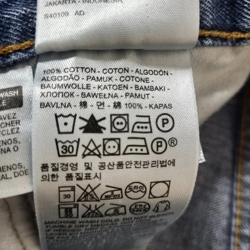 Levis 505 Blue Denim Jeans - Picture 6 of 8